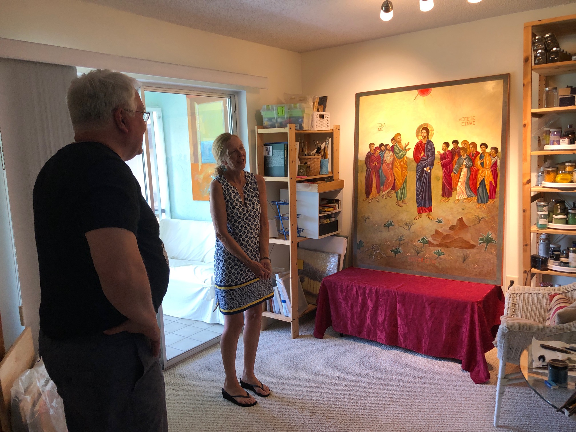 Confession of St. Peter Icon by Christine Hales