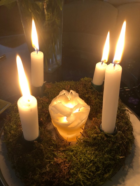 Advent Wreath on Christmas Eve by Mick Hales